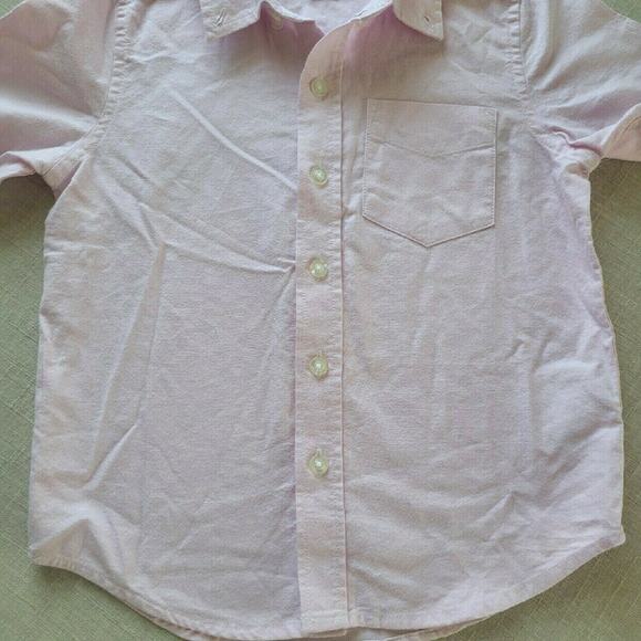 Amazon Essentials Pink Short Sleeve Button-up Shirt - Picture 5 of 6